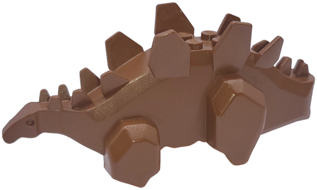 Animal Body Part, Dinosaur, Stegosaurus Body Top in Brown