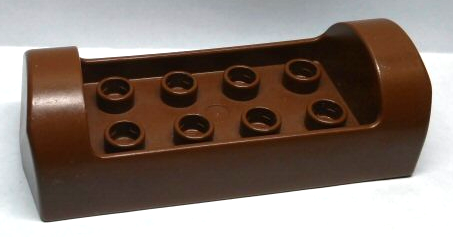 Duplo Boat / Canoe / Hollowed Log 2 x 6 in Brown
