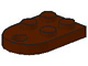 Plate Special 3 x 2 with Rounded End, Hole in Brown