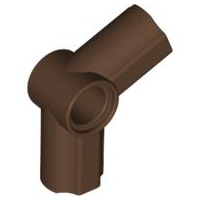Technic Axle and Pin Connector Angled #5 - 112.5° in Brown