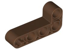 Technic Beam 2 x 4 L-Shape Thick in Brown