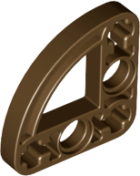Technic Beam 3 x 3 L-Shape with Quarter Ellipse Thin in Brown