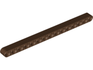 Technic Beam 1 x 15 Thick in Brown