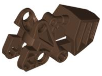 Large Figure Foot, with Ball Joint Socket 3 x 6 x 2 1/3 in Brown