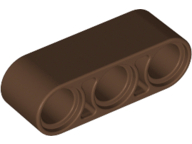 Technic Beam 1 x 3 Thick in Brown