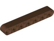 Technic Beam 1 x 7 Thick in Brown