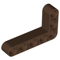 Technic Beam 3 x 5 L-Shape Thick in Brown