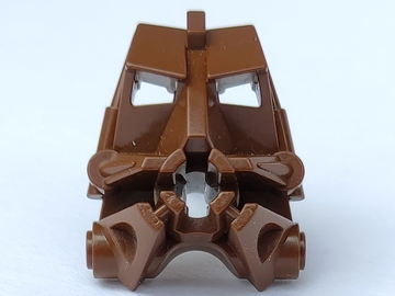 Large Figure Head Connector Block 3 x 4 x 1 2/3 in Brown