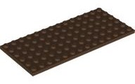 Plate 6 x 14 in Brown