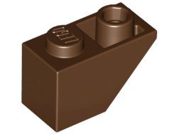 Brick Sloped Inverted 45° 2 x 1 in Brown