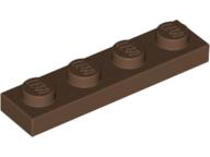 Plate 1 x 4 in Brown