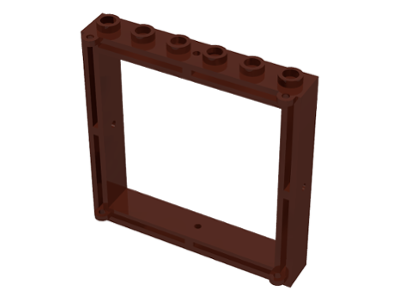 Window 1 x 6 x 5 in Brown