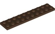 Plate 2 x 10 in Brown