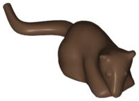 Animal, Rodent, Rat / Mouse [Plain] in Brown
