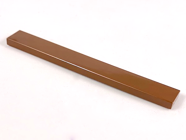 Tile 1 x 8 with Groove in Brown