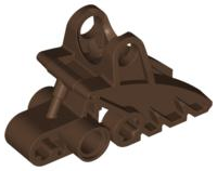 Large Figure Foot, with Ball Joint Socket 2 x 3 x 5 in Brown