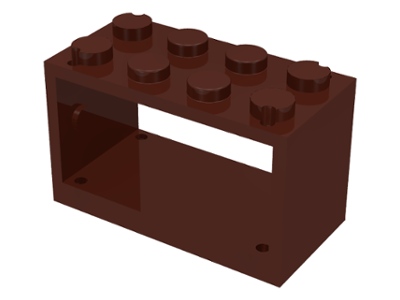 String Reel 2 x 4 x 2 Holder With Closed Studs in Brown