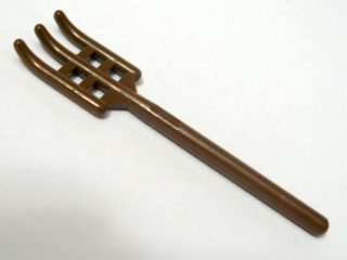 Equipment Pitchfork / Fork, Rounded End in Brown