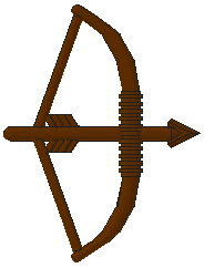 Weapon Bow and Arrow [Large] in Brown