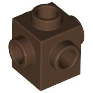 Brick Special 1 x 1 Studs on 4 Sides in Brown