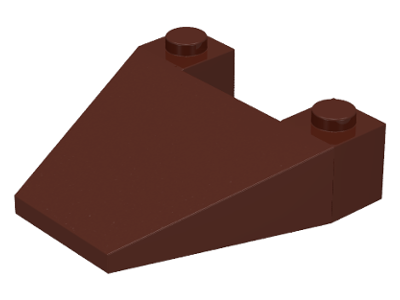 Brick Wedged, Sloped 4 x 4 Taper in Brown