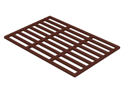 Bar 9 x 13 Grille in Brown