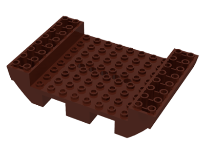 Boat Hull Section, Small Middle 8 x 12 in Brown