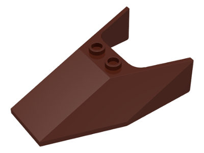 Windscreen 6 x 4 x 1 1/3 with Hollow Studs in Brown