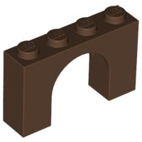 Brick Arch 1 x 4 x 2 in Brown