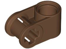 Technic Axle and Pin Connector Perpendicular in Brown
