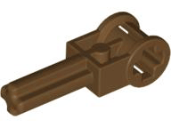 Technic Axle 1.5 with Perpendicular Axle Connector (Technic Pole Reverser Handle) in Brown