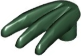 Weapon Bladed Claw Spread in Dark Green
