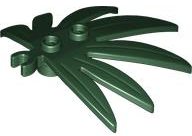 Plant, Leaves 6 x 5 Swordleaf with Clip [Thick Open O Clip] in Dark Green