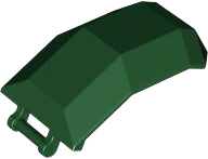 Windscreen 4 x 4 x 4 2/3 with Handle in Dark Green