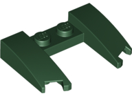 Brick Wedged, Curved 3 x 4 x 2/3 Cutout in Dark Green