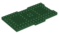 Plate Special 9 x 16 x 2/3 with 1 x 4 Recessed in Dark Green