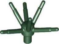 Plant, Flower Stem with Bar and 6 Stems in Dark Green