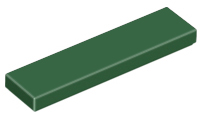 Tile 1 x 4 with Groove in Dark Green