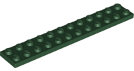 Plate 2 x 12 in Dark Green