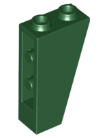 Brick Sloped Inverted 75° 2 x 1 x 3 in Dark Green
