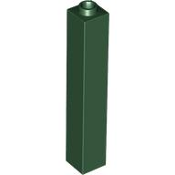 Brick 1 x 1 x 5 with Blocked Open or Hollow Stud in Dark Green