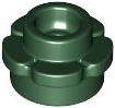 Plant, Flower, Plate Round 1 x 1 with 5 Petals in Dark Green