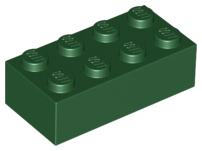 Brick 2 x 4 in Dark Green
