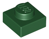 Plate 1 x 1 in Dark Green
