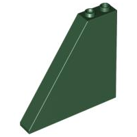 Brick Sloped 55° 1 x 6 x 5 in Dark Green