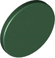 Road Sign Clip-on 2 x 2 Round in Dark Green