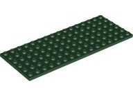 Plate 6 x 16 in Dark Green