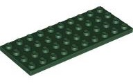 Plate 4 x 10 in Dark Green