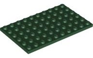 Plate 6 x 10 in Dark Green