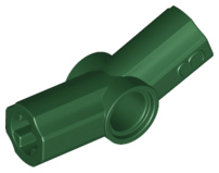 Technic Axle and Pin Connector Angled #3 - 157.5° in Dark Green